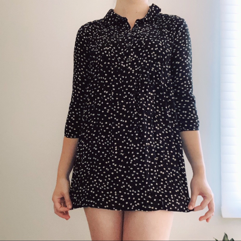 Floral collared dress